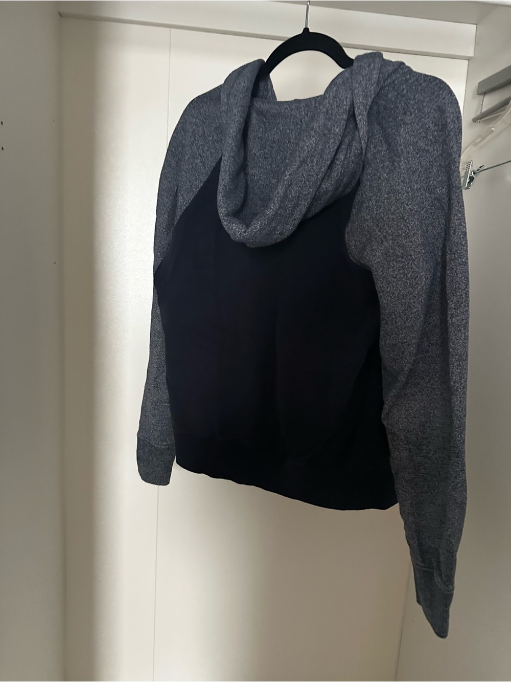 Roots Two-Tone Navy and Heather Navy Speckle grey Hoodie Jacket